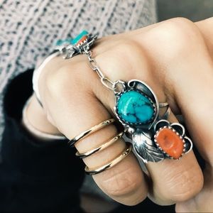 3- Piece Gold Ring Set